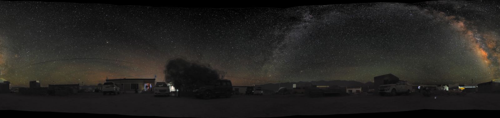 The Milky Way over Hanle, Ladakh: a full 360° night-sky panorama